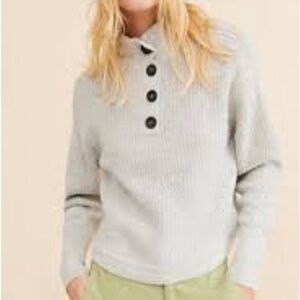 RD Style Elliott Button Gray Sweater